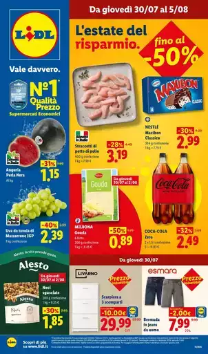L'estate del risparmio. Fino al -50% L'estate del risparmio. Fino al -50%