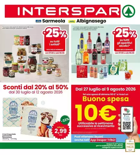 Sconti dal 20% al 50%