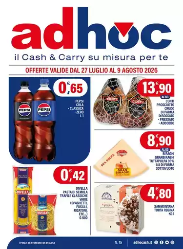 OFFERTE VALIDE DAL 27 LUGLIO AL 9 AGOSTO 2026