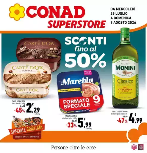 Sconti fino al 50%