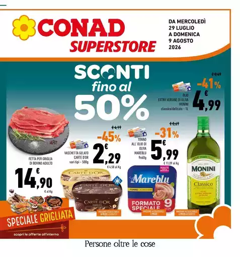 Sconti fino al 50%