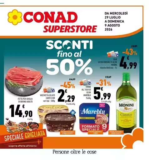 Sconti fino al 50%