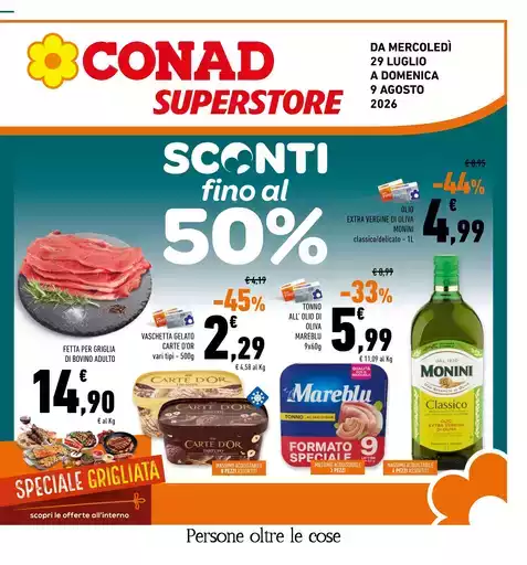 Sconti fino al 50%