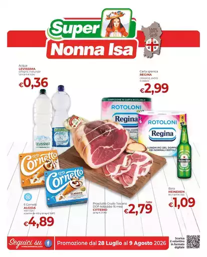Promozione dal 28 Luglio al 9 Agosto 2026