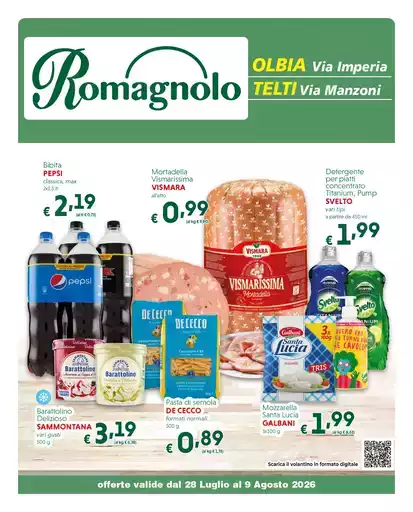 offerte valide dal 28 Luglio al 9 Agosto 2026 offerte valide dal 28 Luglio al 9 Agosto 2026