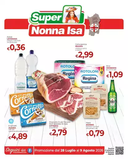 Promozione dal 28 Luglio al 9 Agosto 2026