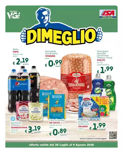 offerte valide dal 28 Luglio al 9 Agosto 2026