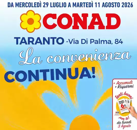 La convenienza continua!