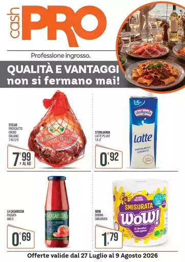 Qualita e vantaggi non si fermano mai!