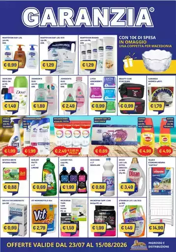 Offerte valide dal 23/07 al 15/08/2026