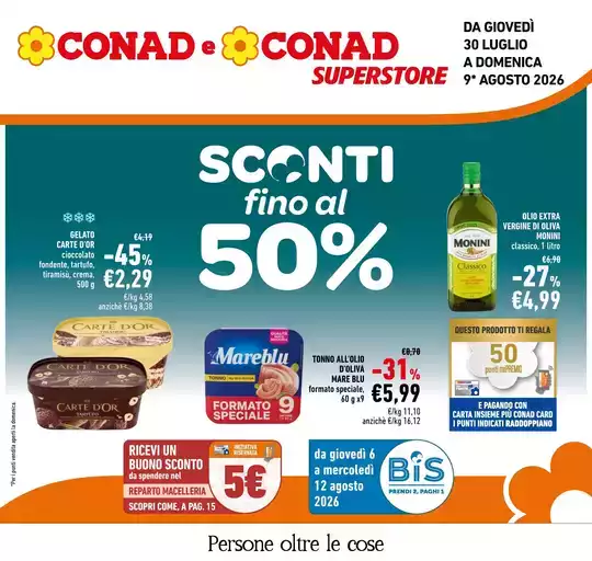 Sconti fino al 50%