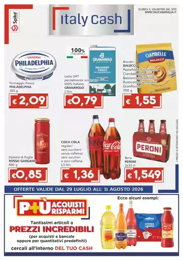 Offerte valide dal 29 luglio all' 11 agosto 2026