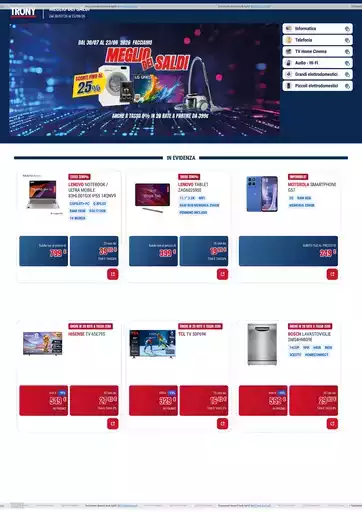 TRONY - VOLANTINO - Informatica TV Telefonia e Elettrodomestici online TRONY - VOLANTINO - Informatica TV Telefonia e Elettrodomestici online