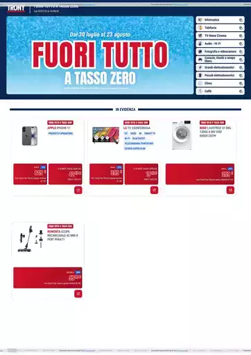 TRONY - VOLANTINO - Informatica TV Telefonia e Elettrodomestici online TRONY - VOLANTINO - Informatica TV Telefonia e Elettrodomestici online