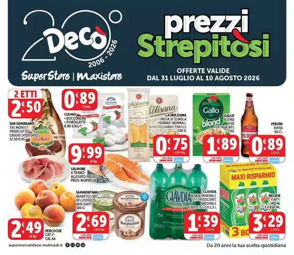 Prezzi strepitosi Prezzi strepitosi