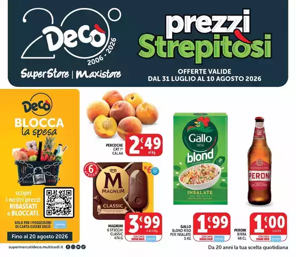 Prezzi strepitosi Prezzi strepitosi