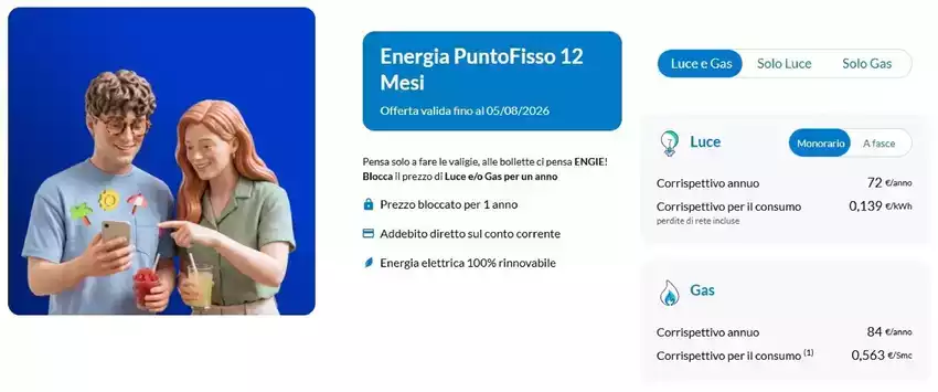 Energia PuntoFisso 12 Mesi