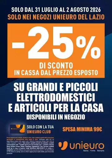 Sconti da Unieuro! Sconti da Unieuro!