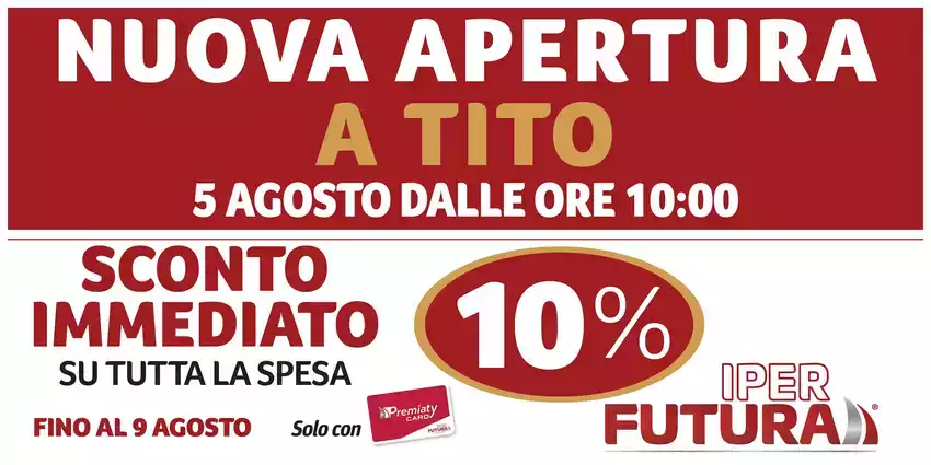 Nuova apertura Nuova apertura