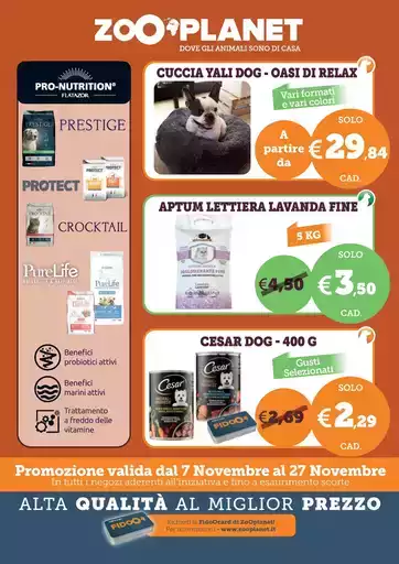 Volantino Zooplanet Novembre