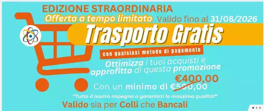 Trasporto gratis