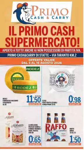 Offerte valide dal 3 al 16 agosto 2026