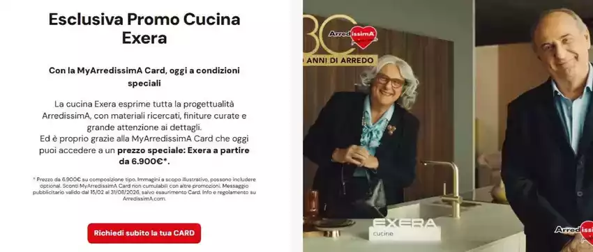 Esclusiva promo cucina exera