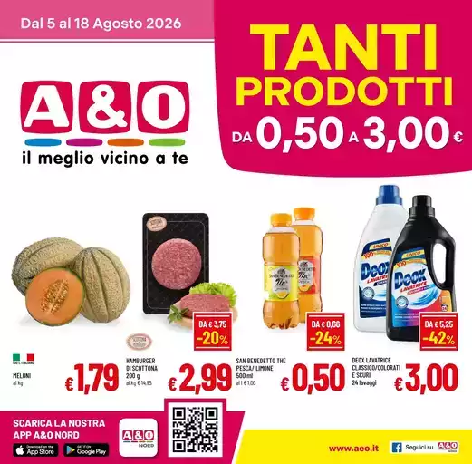 Tanti prodotti da 0,50 a 3,00€ Tanti prodotti da 0,50 a 3,00€