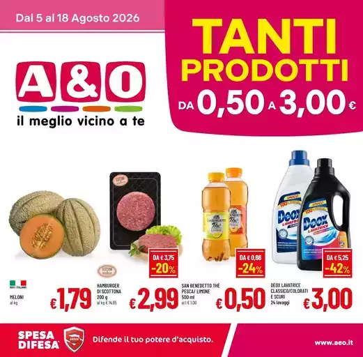 Tanti prodotti da 0,50 a 3,00€ Tanti prodotti da 0,50 a 3,00€
